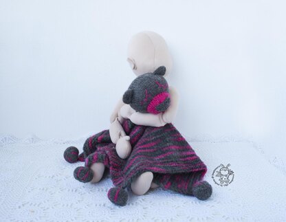 Bear Toy baby lace blanket