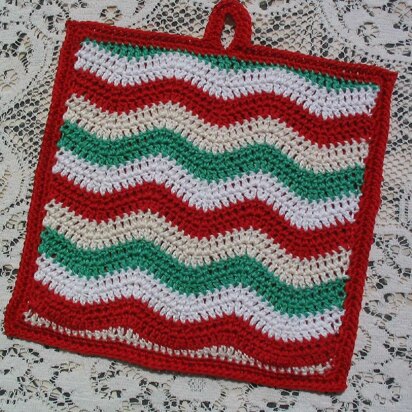 Zingy ripple potholder