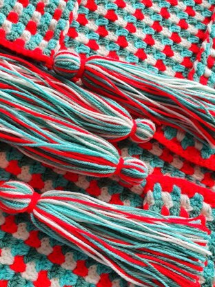 Candy Cane Striped Blanket