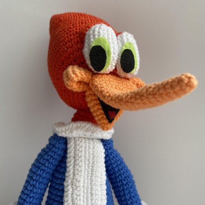 Woody Woodpecker PDF crochet pattern
