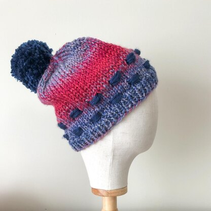 Knitting Pattern: Blueberry Slush Hat - Edie Eckman