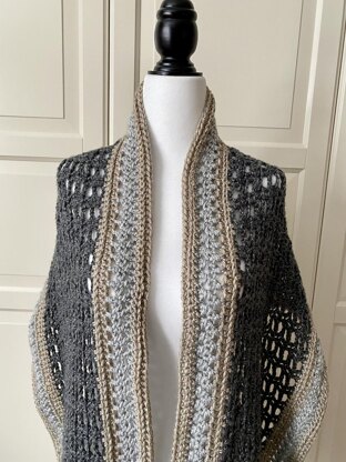 Easy Crochet Scarf Shawl Pattern: Easy-Pleaser Scarf Shawl