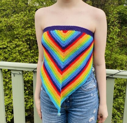 Handkerchief Crochet Top Crochet pattern by Joanne Johncey | LoveCrafts