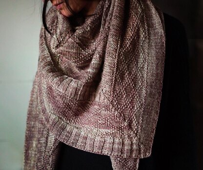 Tartanesque shawl