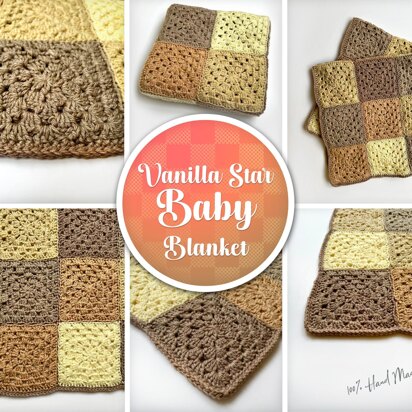 Vanilla Star Baby Blanket