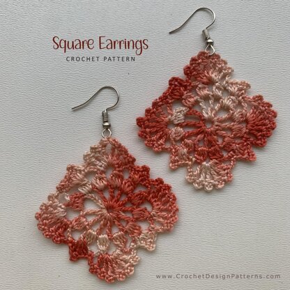 Square Earrings for Beginners