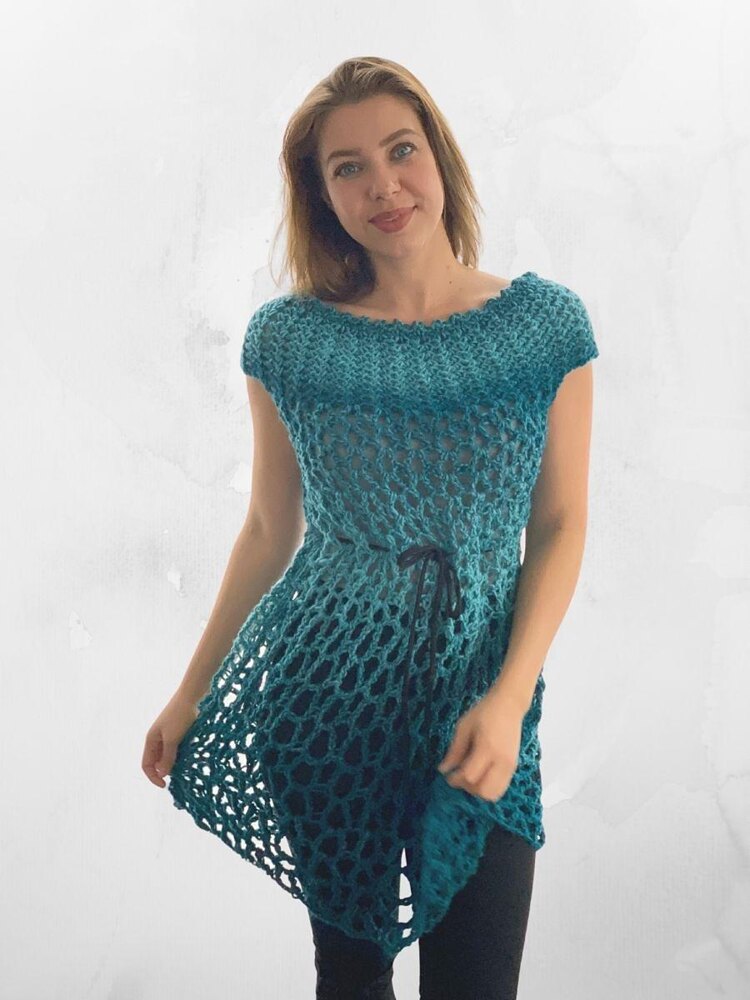 Poncho Dress Crochet pattern by Wilma Westenberg LoveCrafts