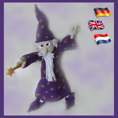 Callum the Wizard amigurumi doll i