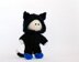 Small Boy Doll in the black cat wear