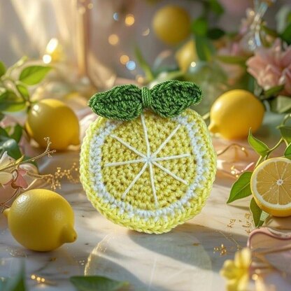 Crochet Lemon Hair Clip Pdf + Video Tutorials