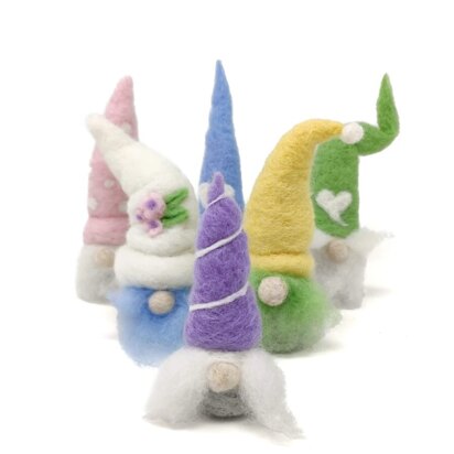 The Crafty Kit Company Spring Gnomes Needle Felting Kit