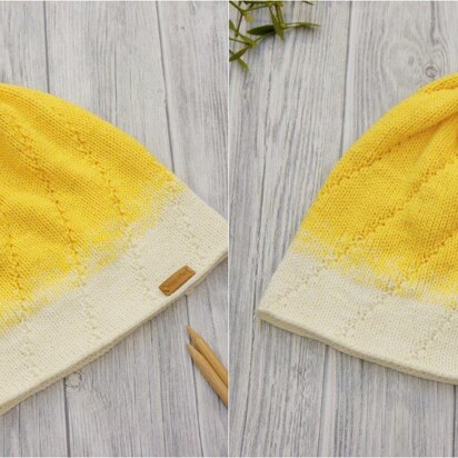 Mütze LIMON mit Bommel oder Beanie - 2in1 - No.183 - knitting pattern