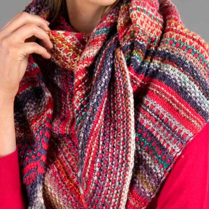 Essential Variegated Shawl pattern by Knit Sisu