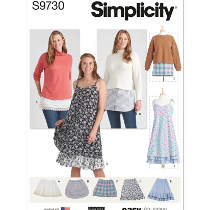 Simplicity Misses' Layering Slips by Elaine Heigl Designs S9730 - Sewing Pattern