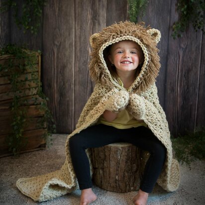 Hooded Lion Blanket