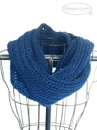 Indigo Falls Infinity Scarf