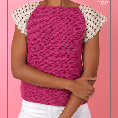 Paintbox Yarns Charming Cap Sleeve Top (Free)