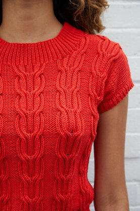 Sidney - Top Knitting Pattern For Women in Debbie Bliss Piper