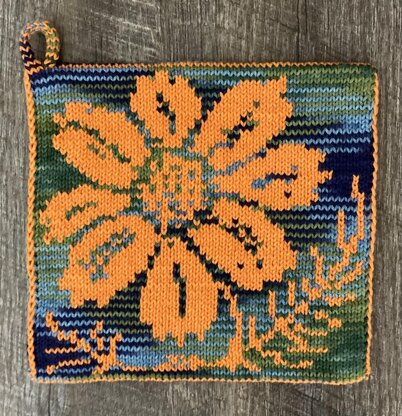 Cosmos Potholder