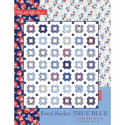 Moda Fabrics Feed Sacks True Blue Quilt - Downloadable PDF