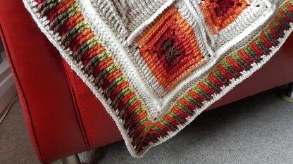 Retro Squares Afghan - UK terms