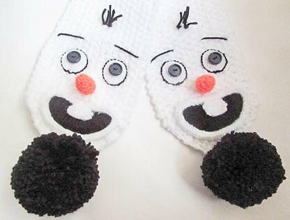 Snowman Scarf Knit