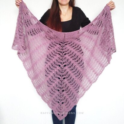 Lace Fan Shawl