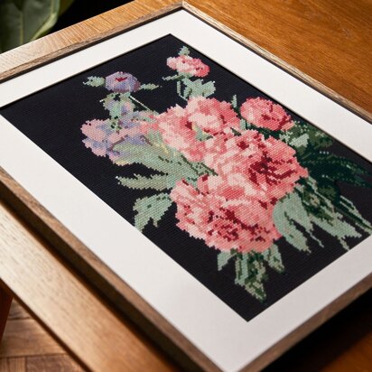 DMC Peony Branches Tapestry Kit - 33 x 49 cm