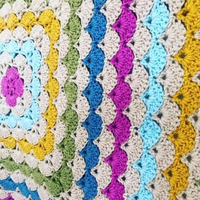 Shell Stitch Crochet Blanket