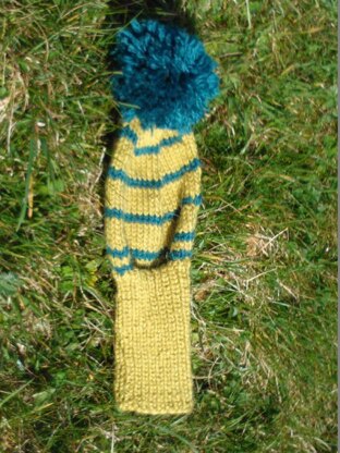 Knitted golf club covers