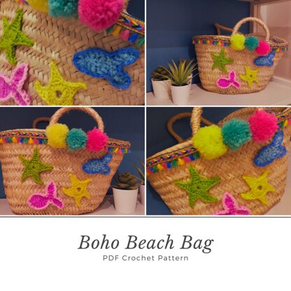 Crochet Applications for Boho Beach Bag