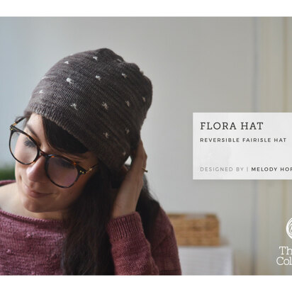 Flora Hat by Melody Hoffmann - Hat Knitting Pattern For Women in The Yarn Collective - knitting pattern