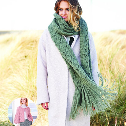 Jacket & Shawl in Rico Fashion Mademoiselle Chunky - 779 - Downloadable PDF