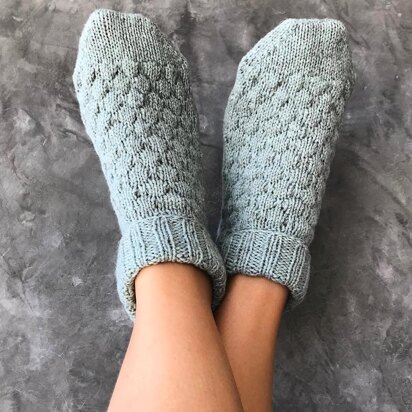 Bubble Slippers - knitting pattern