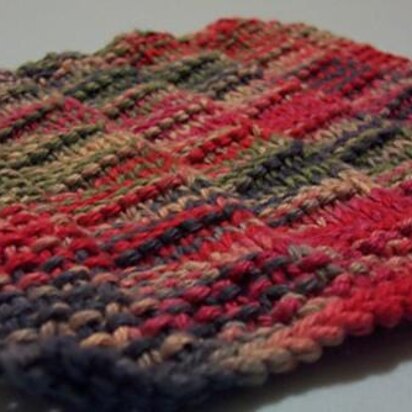 Set Square Washcloth - knitting pattern