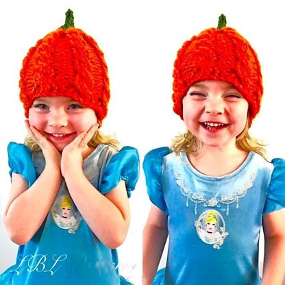 Chunky Cable Pumpkin Hat