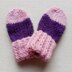 Colour Block Baby Mittens