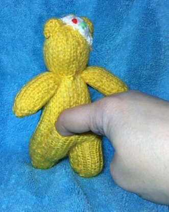 Pudsey Bear/Teddy Finger Puppet