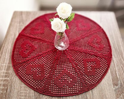 Heart Wheel Doily