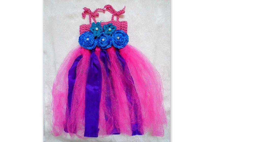 836 Tutu Dress, Flower, Headband