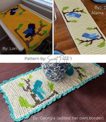 Summer Birds Table Runner