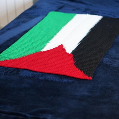 Palestinian flag crochet pattern