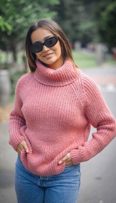 2310 Cowl Rib Neck Sweater