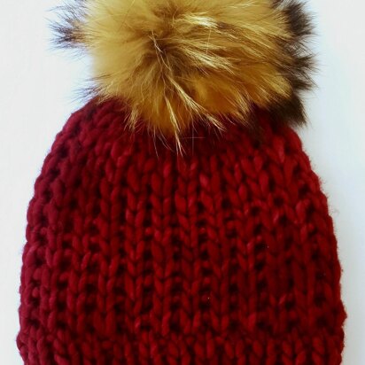 Rising heart beanie - knitting pattern