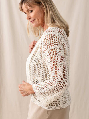 Breton Cardigan in Berroco Modern Linen - Downloadable PDF