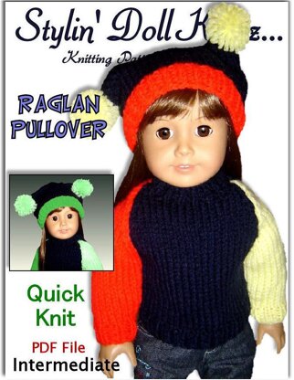 5 pdf knitting patterns. Fits 18 inch and American Girl Doll 02