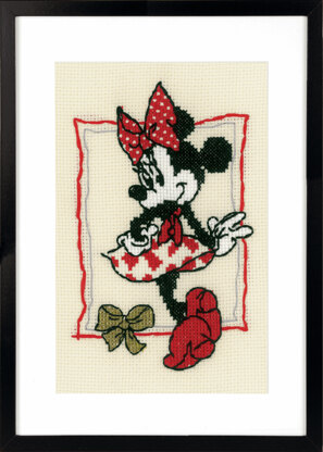 Vervaco Disney It's About Minnie Counted Cross Stitch Kit - 13 x 18cm