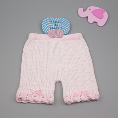 Zara baby dress, shorts and hat knitting pattern
