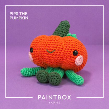 Pips the Pumpkin - Free Toy Crochet Pattern For Halloween in Paintbox Yarns Cotton Aran by Paintbox Yarns