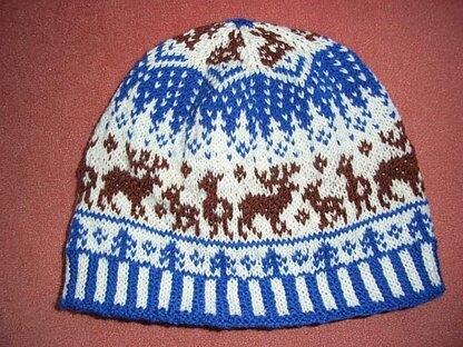 Deer family beanie